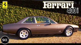 FERRARI 400i  400 i 1983  Modest test drive  V12 Engine sound  SCC TV [upl. by Trah]