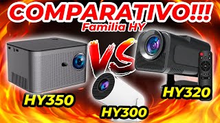 Qual é o melhor projetor HY300 vs HY320 vs HY350 Melhor Custo Beneficio Comparativo Completo [upl. by Brock572]