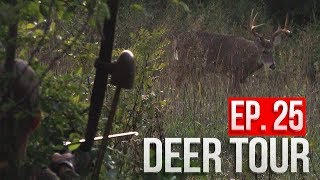 BIG BUCK at 15 YARDS Public Land LONGBOW Hunt  DEER TOUR E25 [upl. by Daitzman]