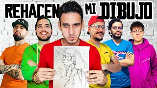 ARTISTAS REHACEN MI DIBUJO  Youtubers Dibujantes  HaroldArtist [upl. by Aneerahs145]