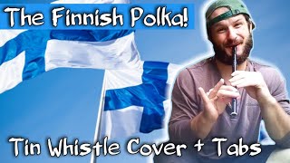 Finnish Polka Ievan Polka  Tin Whistle Cover amp Tabs Tutorial [upl. by Onyx239]