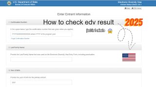 DV Lottery Result 2025  How To Check DV Lottery Result 2024 in Nepal [upl. by Jeffry]