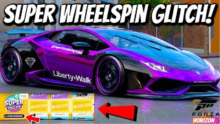 Forza Horizon 5  BEST UNLIMITED SUPER WHEELSPIN GLITCH EASY [upl. by Claman]