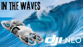 DJI NEO  CINEMATIC FLIGHT IN THE WAVES  TEST ACRO FPV amp GYROFLOW  4K [upl. by Oregolac]