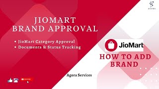 JioMart Brand Approval Documents amp Status Tracking  JioMart Category Approval  How to Add Brand [upl. by Kassia]