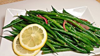 GARLIC GREEN BEANS RECIPE  How To Make Green Beans [upl. by Wallack]