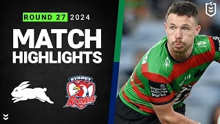 NRL 2024  Rabbitohs v Roosters  Match Highlights [upl. by Harlow254]