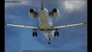 Embraer Legacy650 landing at Nashville International Airport Tennessee [upl. by Allyson]