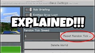 Minecraft 1808 Random Tick Speed Explained [upl. by Killen206]