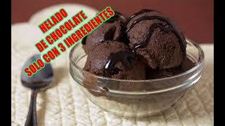 COMO HACER  HELADOS DE CHOCOLATE  solo con 3 ingredientes  RECETA FACIL [upl. by Kaazi]