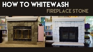 How to Whitewash Fireplace Stone [upl. by Marylin]