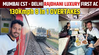 22221 CR Rajdhani Express overtakes 10 trains  FIRST AC JOURNEY fresh cooked food [upl. by Nallac592]