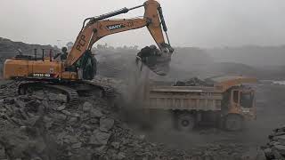 SANY SV870HD Heavy Machine Running In Mines  Stone Loading On Truck sarwarofficial viralvideo [upl. by Assert923]