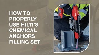 Hilti Filling Set with Chemical Anchors  Installation Guide [upl. by Babita]