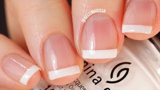 The EASIEST French Manicure Nail Tutorial Ever No Special Tools Needed  KELLI MARISSA [upl. by Mitchael189]