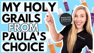 My Holy Grails From Paula’s Choice  The Budget Derm Approved Products [upl. by Eelatan]