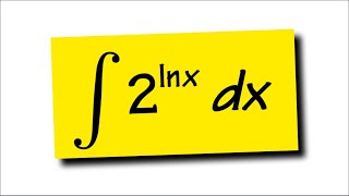 integral of 2lnx [upl. by Neelyaj]