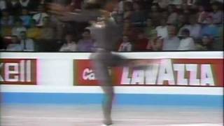 Surya Bonaly FRA  1991 World Figure Skating Championships Exhibitions [upl. by Ocirled]