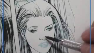 Nyek Video Blog 64  Inking Demo [upl. by Cheffetz624]