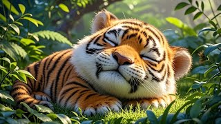 Sleeping With Baby Tiger  Lullaby for Babies ♫ Baby Sleep Music ♥ Sleep Music [upl. by Aylmer]