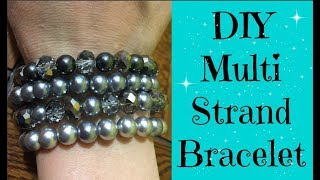 How to make a Multi Strand Bracelets [upl. by Madelyn]