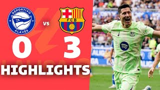 ALAVÉS vs BARCELONA 03  RESUMEN y GOLES DEL PARTIDO  La Liga 202425 [upl. by Fielding]