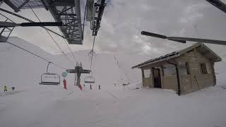 La Clusaz France skiing from L Aiguille to La Balme one of my favorite runs here [upl. by Mihalco]