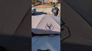 Assembling Gazelle Gazebo for Camping  RV travel camping rv tent assembly [upl. by Anayhd]