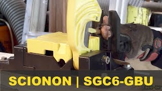 SGC6GBU  Apple whipamptongue grafting with the SCIONON Guillotine Base Unit [upl. by Ennaillek]