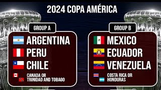 COPA AMÉRICA 2024 GRUPOS  TABELA DA COPA AMERICANA 2024  JOGOS DA COPA AMÉRICA 2024 HOJE [upl. by Adnawyek]