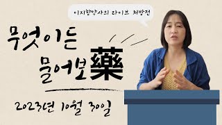 라이브 처방전 42 2023년 10월 30일 무엇이든 물어보약藥 [upl. by Narmi]