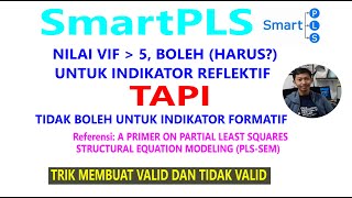 SmartPLS Mengatasi Nilai VIF Tinggi [upl. by Ariada405]