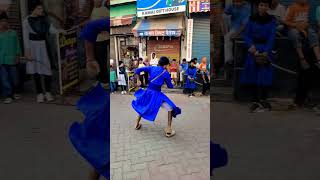 Talwarbaji in gatka p2🔥 gatkaperformance live waheguru gatkatalenthunt viral [upl. by Ainevuol]