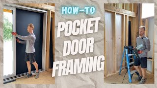 Pocket Door Framing Tutorial [upl. by Airdni932]