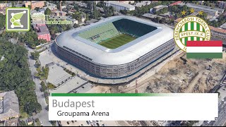 Groupama Arena  Ferencváros  Google Earth  2014 [upl. by Tallu514]