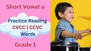 Practice Reading CCVC  CVCC Words  Learn to Read Short Vowel u Words  Grade 1  readingwords [upl. by Alleunam]