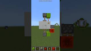 tutorial Tiny 1x2 Piston Door  Minecraft Bedrock AND Java minecraft redstone shorts [upl. by Ayalat]