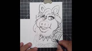 Sketching Red Piggy Sonja SHORT [upl. by Cyler]