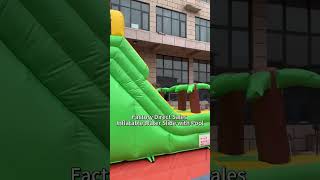 Cheap Price Commercial Grade PVC Inflatable Water Slides with Pool [upl. by Esya]