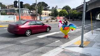 SF Police Are Dressing Up in Costumes to Catch Cars Not Yielding to Pedestrians [upl. by Timmy]