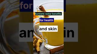 Turmeric water 😱 benefits for glowing healthy skin shortsytshortsyoutubeshorts [upl. by Sivad]