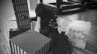 Gojira VS Anguirus  Stop motion [upl. by Loesceke]