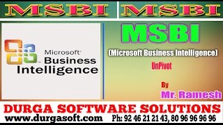 MSBI Tutorial  UnPivot by Ramesh [upl. by Eerehc]