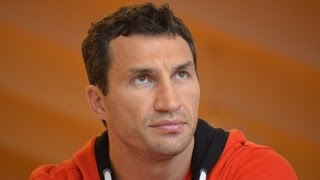 Wladimir Klitschko v Francesco Pianeta Press Conference Austria 17th April 2013 [upl. by Kcirdderf214]