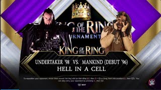 undertaker Vs mankind hell in a cell nerdy cys 2k showcase episode 10 WWE 2K23 [upl. by Enaerb]