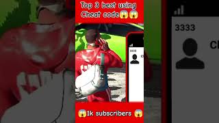 Top 3 best using cheat codes in indian bike driving 3d😱gtagta5 indianbikedriving3dshortspopular [upl. by Eitak]