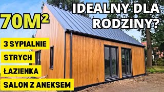 Idealny DOM 70m2 dla Rodziny na zgłoszenie 3 pokoje Salon z Aneksem Łazienka Wiatrołap Strych [upl. by Sandry]