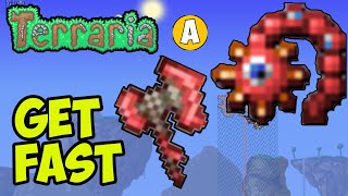 Terraria how to get Drippler Crippler EASY  Terraria how to get Haemorrhaxe EASY [upl. by Rainwater]