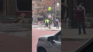 Explosion at downtown Fort Worth hotel injures 11 sends debris flying into street [upl. by Elicul]