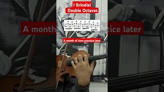 I Brindisi double octaves after a month of slow practice practice violinist violintechnique [upl. by Adorne]